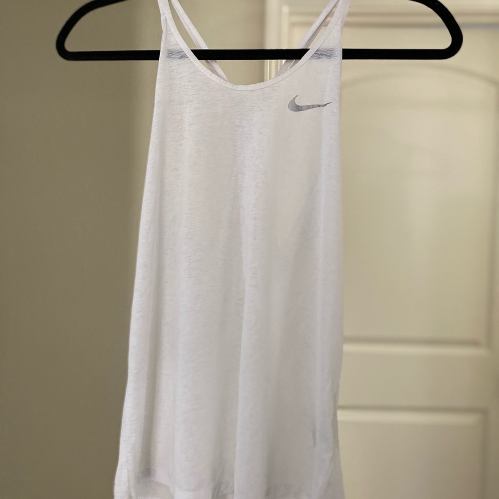 White Nike tank top
